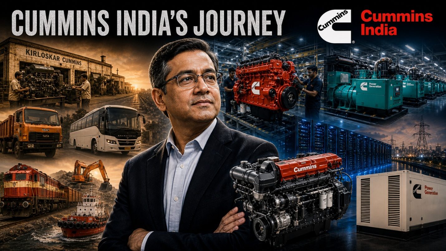Cummins India’s journey, diesel engines and gensets, now powering data centres.