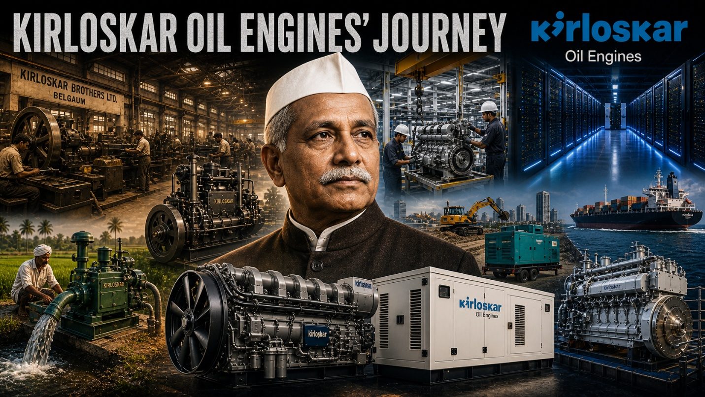 Kirloskar Oil Engines’ journey, diesel engines, pumps and gensets across 130 years.