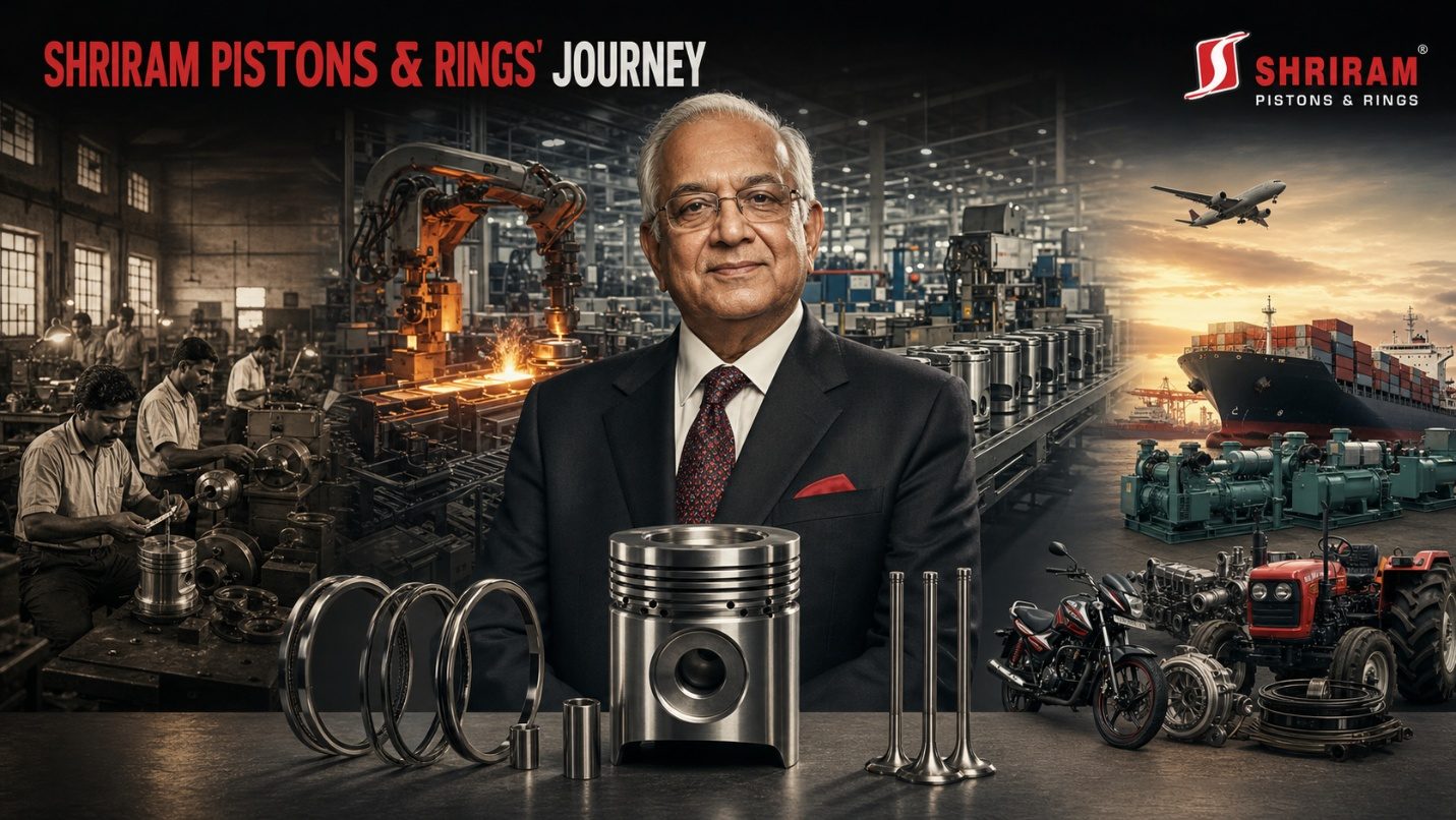 Shriram Pistons and Rings’ journey, pistons and rings across ICE, genset and export cycles.