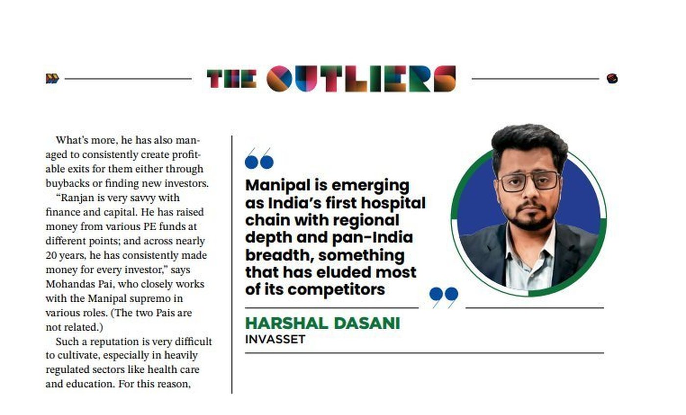 Outlook Business The Outliers - Harshal Dasani on Manipal